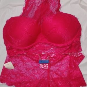 2 pc.Lace Intimates by Bobbie B. Brooks - in Fascia Pink